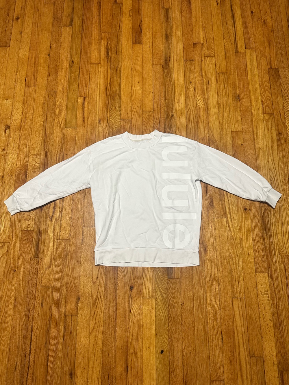 Women’s M/L Lululemon White Logo Crewneck Sweatshirt